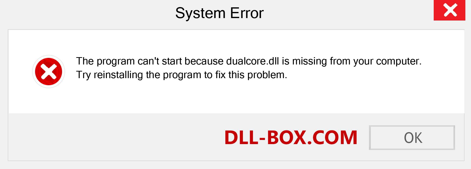  dualcore.dll file is missing?. Download for Windows 7, 8, 10 - Fix  dualcore dll Missing Error on Windows, photos, images